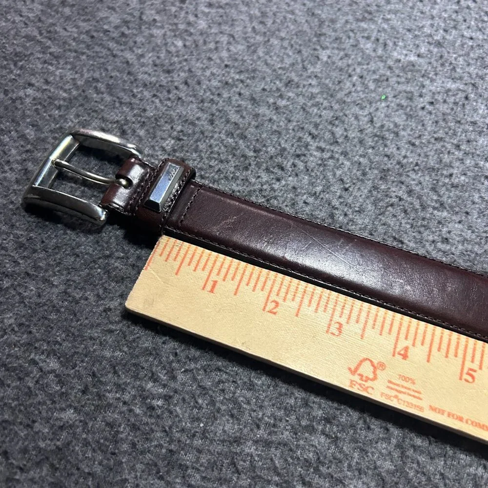 Fossil Leather‎ Belt Men’s Medium Mahogany Brown Medium Classic